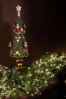 Albero Natale con Angeli e Led 60 cm Verde