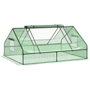 Serra da Giardino con Porte Avvolgibili 180x140x80 cm in Acciaio e PE Verde