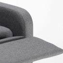 Poltrona Relax Reclinabile Manuale 62x71x100 cm in Tessuto Grigio Scuro