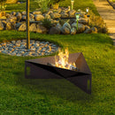 Braciere da Esterno a Legna in Acciaio 79x68,5x22,7 cm Flig Austin Piramide Nero
