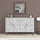 Madia 4 Ante 123x35x77,4 cm in MDF Dune Bianco Carrara