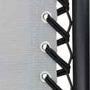 Sedia Sdraio Zero Gravity Reclinabile Pieghevole 88x65x110 h cm in Acciaio e Textilene Grigio Chiaro