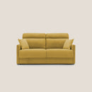 Divano Letto 3 Posti 196x102x97 cm in Tessuto Giallo