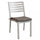 Sedia da Giardino Formentera con Cuscino 46x62x84 h cm in Alluminio Tortora