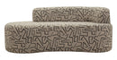 Divanetto Nairobi 176x91,5x69 cm in Compensato e Spugna e Poliestere Multicolor      