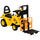 Trattore Muletto Cavalcabile per Bambini  86x27,5x47,5 cm con Portaoggetti Giallo e Nero