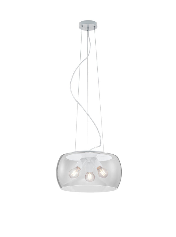 acquista Lampada a Sospensione da Interno a LED in Metallo Bianco Opaco