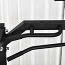 Stazione Fitness Multifunzione 155x118x220 cm in Acciaio Nera