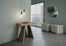 Consolle Allungabile in Legno e Ferro H77x40x90/300cm Diamante Premium Quercia Orso Folding
