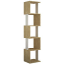 Libreria 161x35x30 cm Design Moderno Scaffale Modulare 5 Ripiani in MDF Quercia     