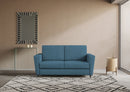 Divano 2 Posti 172x85x85 cm Yasel in Tessuto Avio