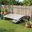 Pensilina da Esterno per Tagliaerba 100x81x43 cm Impermeabile e UV 30+ in Alluminio Bianco      
