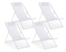 Set 4 Sdraio Pieghevoli Taylor Bianco Taylor Bianco 