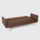 Divano Letto Clic Clac 182x64x80 cm in Tessuto Marrone