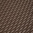 Tavolino da Giardino in Rattan Sintetico Marrone 93x56x38.5 cm 