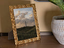 Cornice Poppy 25,3x2x30,3 cm in Resina e Vetro Oro      