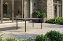 Tavolo Allungabile Interno-Esterno 162-233x94x75 cm Keter Porto Nova in Decocoat Graphite e Ashwood 