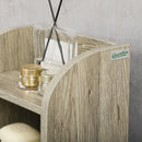Mobile a Colonna per Bagno 23x18x100 cm in Truciolato Grigio