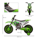 Moto Elettrica per Bambini 12V Motocross Verde