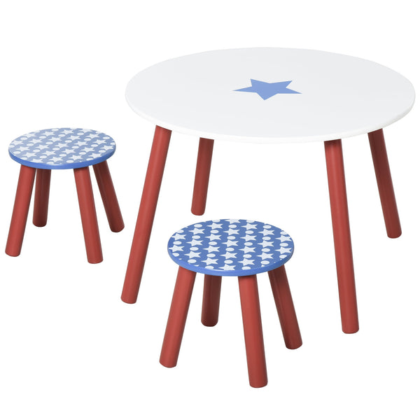 prezzo Set Tavolino e 2 Sgabelli per Bambini in Legno