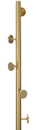 Appendiabiti Glamy 30x30x190 cm in Ferro Dorato      