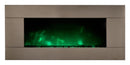 Camino Elettrico da Parete Effetto Fiamma 2000W CheminArte Pure Inox XXL