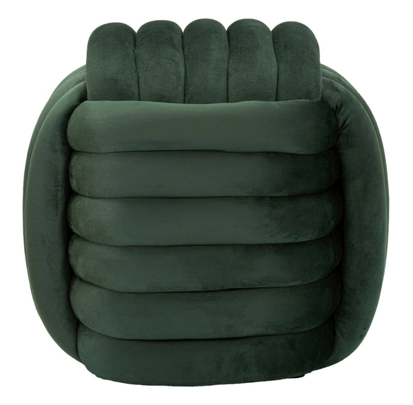 Puff Softy Verde 45x45x45 cm in MDF e Cotone e Poliestere Verde online