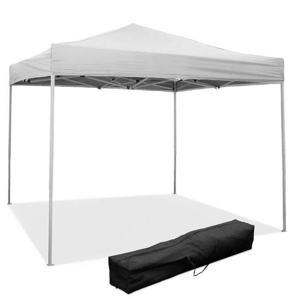 acquista Gazebo Pieghevole 3x3m in PVC Bianco