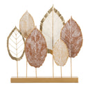 Scultura Leavy 48,3x7,6x50 cm in Ferro 