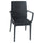Sedia da Giardino 55x54x85 cm in Resina Antracite