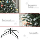 Albero di Natale Artificiale Innevato 180 cm 603 Rami con Bacche Verde