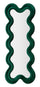 Specchio da Muro Monica Verde 58x4x160 cm in MDF e Poliestere e Specchio Verde