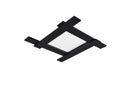 Plafoniera da Interno a LED in Metallo Nero Opaco