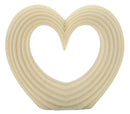 Decorazione Lovvy Quarzy 21x6x19 cm in Resina Bianco      