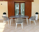 Sedia Granada 61x61x78,5h cm in Alluminio Grigio