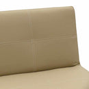 Divano Letto 175x80x69 cm in Similpelle Beige