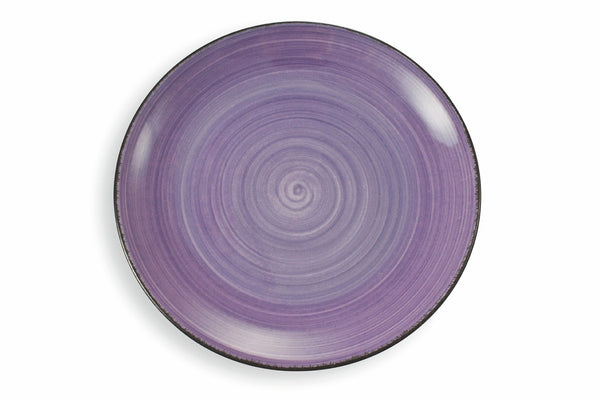 Set 6 Piatti Piani Ø27x5 cm in Gres Villa d'Este Home Tivoli New Baita Viola acquista