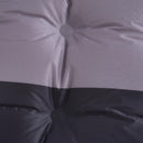 Materassino Gonfiabile da Campeggio con Cuscino in PVC Nero e Grigio 191x63x5 cm 