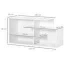 Mobile TV Da 32” a 52” 120x40x60 cm in MDF Bianco