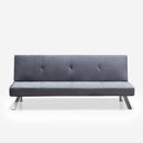 Divano Letto Clic Clac 171x75x73 cm in Tessuto Grigio Scuro
