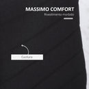 Set 4 Sedie 41x50x97 cm in Tessuto Nero