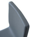 Sedia 52x52x87 cm Trudy gambe Antracite in Similpelle Grigio