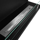 Camino a Bioetanolo da Incasso ad angolo 90x24,5x45 cm Trevi 90 Nero 