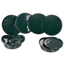 Servizio Piatti 12 Pezzi in New Bon China VdE Tivoli 1996 Luxury Green