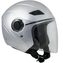 Casco Jet per Scooter Visiera Lunga CGM Caribe 131A Argento 