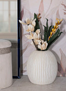 Vaso Icicle Ø36,5x38 cm in Mgo Crema      