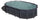Piscina Ovale Fuori Terra 610x375xh132 cm in Acciaio e PVC Gre Capri