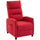 Poltrona Massaggiante  66x91x108 cm Reclinabile a 160° con Poggiapiedi e Telecomando in Ciniglia Rosso Vino