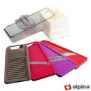 Grattugia Multifunzione Manuale 7 Pezzi Lame in Acciaio Inox Rosso e Viola      
