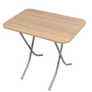 Tavolo pieghevole 70x120x75 cm rovere sonoma e gambe grigio